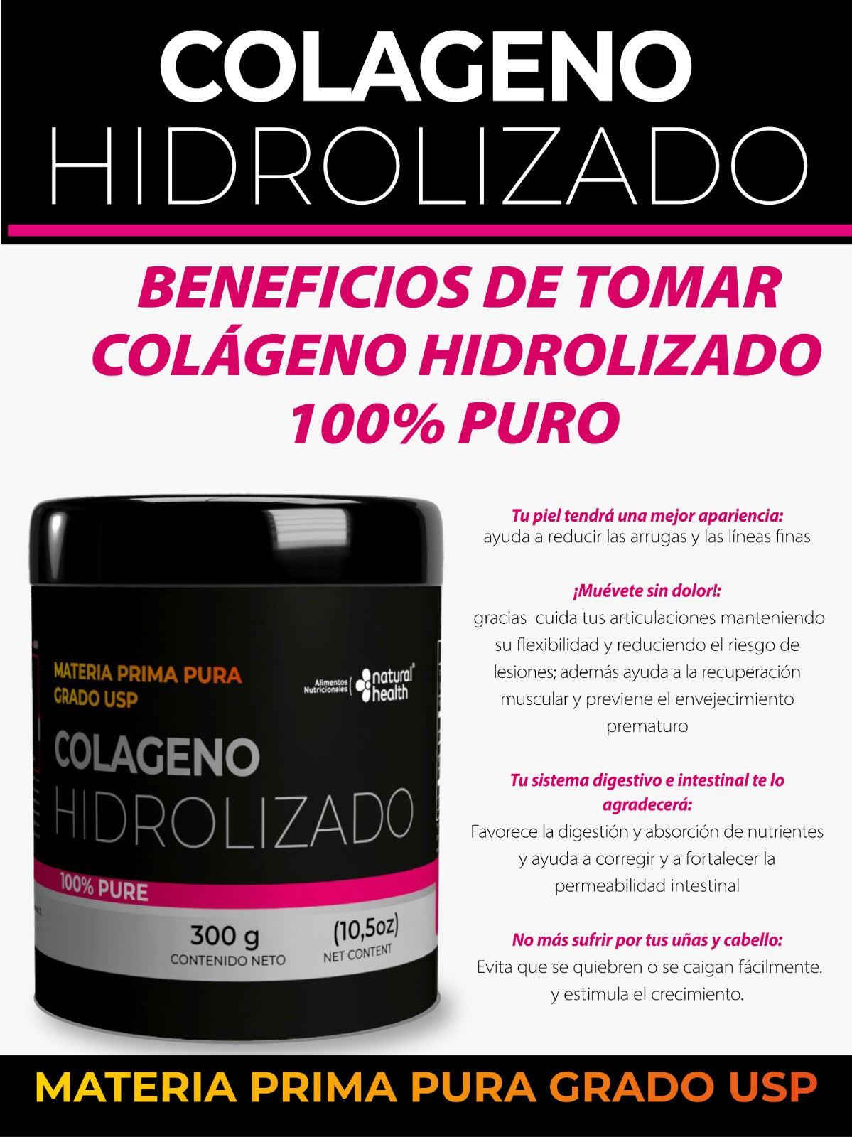 Colageno Hidrolizado X 300gr